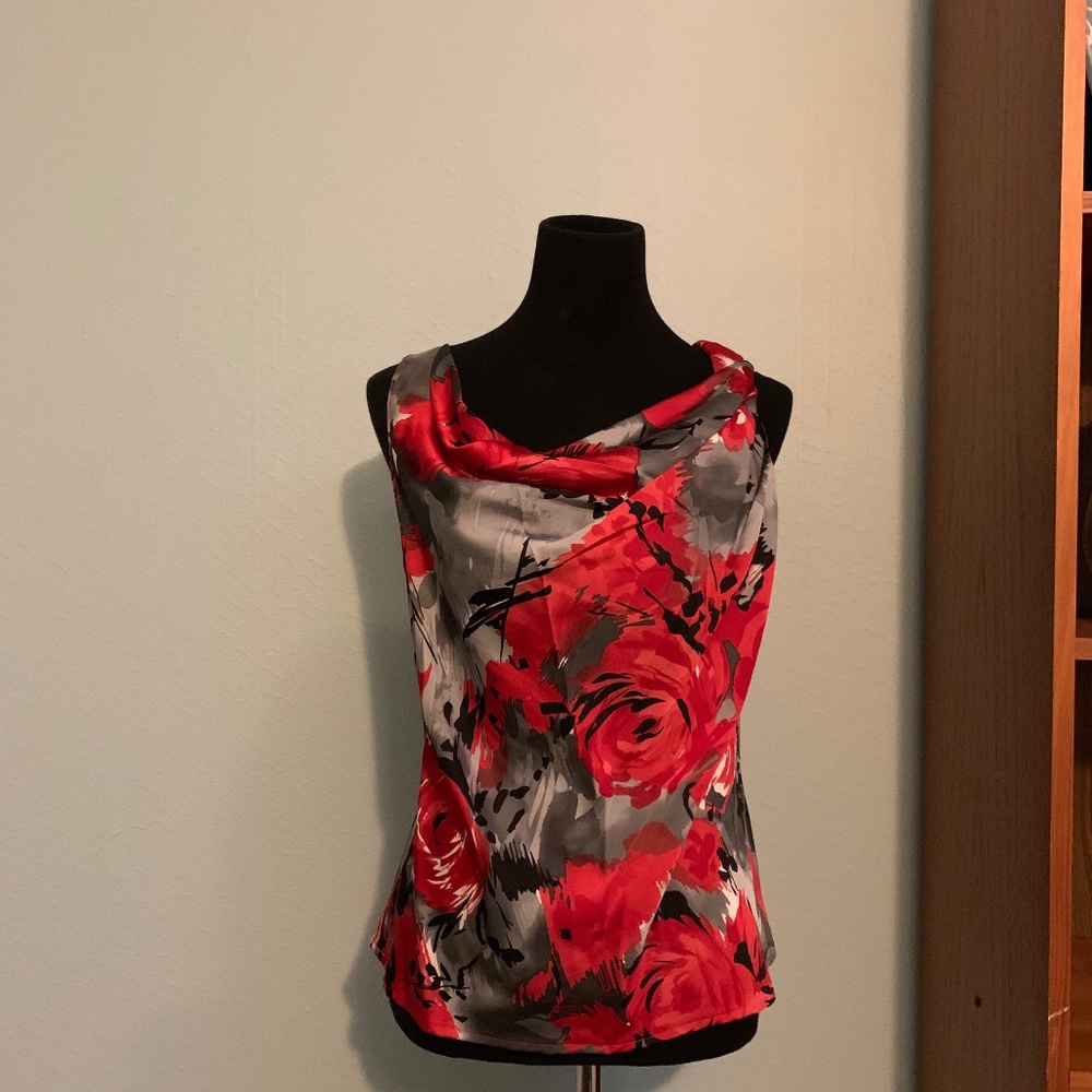 ISABELLA DEMARCO Red floral blouse - S